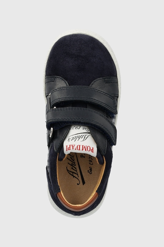 Детски половинки обувки от кожа Pom D'api тъмносин P1PGCC04R1.19.23