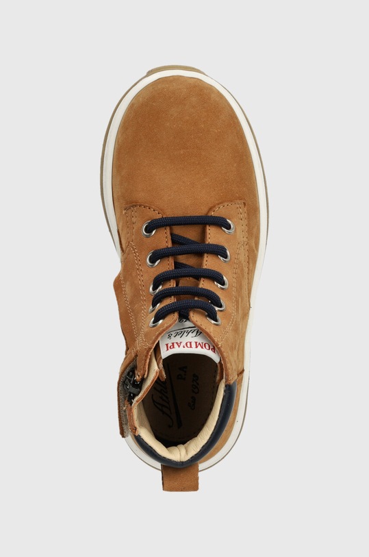 Pom D'api incaltaminte din piele pentru copii FLOW BOOTS maro P1QPCL0403.28.30