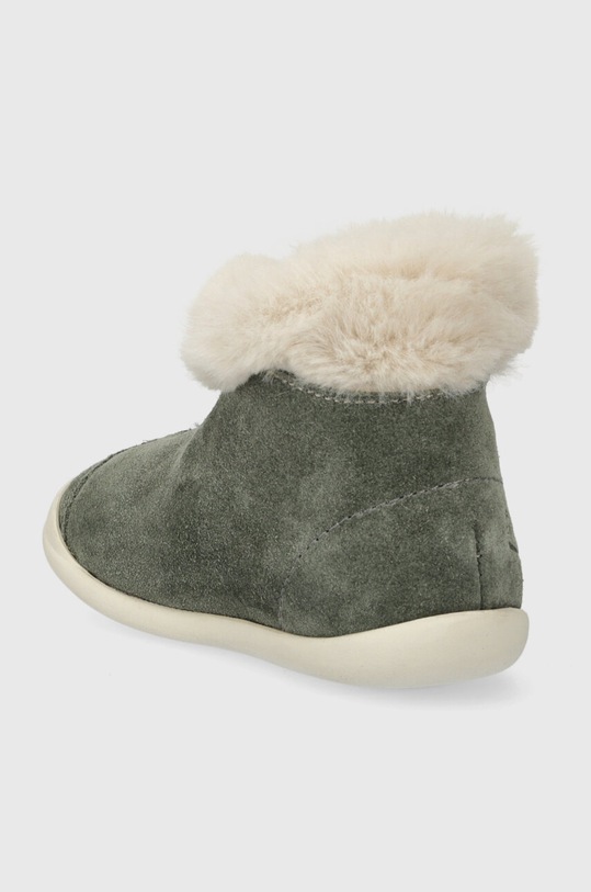 Chlapec Detské zimné semišové topánky Pom D'api SWEET ZIP FUR P1VBDO0403.19.23 zelená