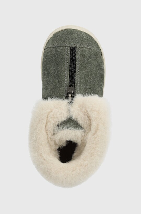 Pom D'api buty zimowe zamszowe dziecięce SWEET ZIP FUR szary P1VBDO0403.24.27