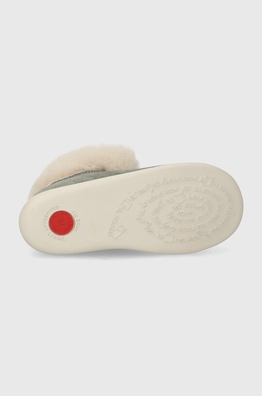 Pom D'api buty zimowe zamszowe dziecięce SWEET ZIP FUR P1VBDO0403.24.27 szary