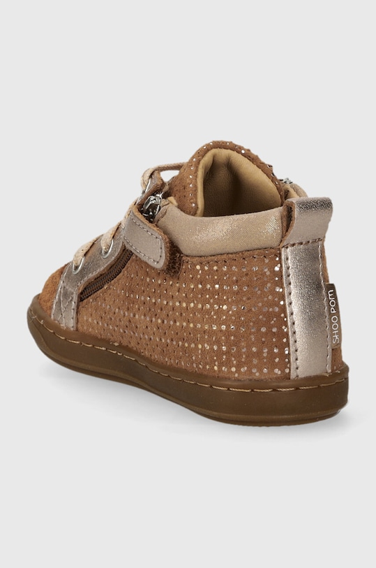 Chłopiec Shoo Pom półbuty skórzane dziecięce P4AFAX0401 brązowy