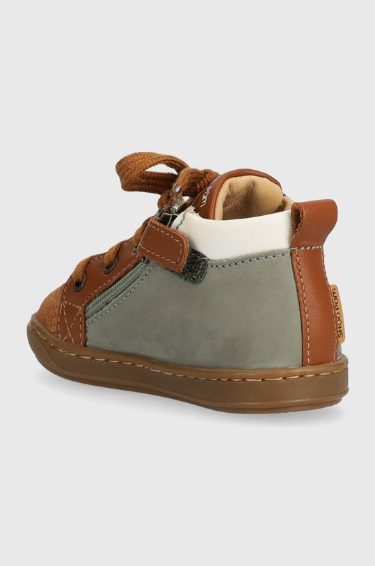 Chłopiec Shoo Pom półbuty skórzane dziecięce P4AFBJ0407 brązowy
