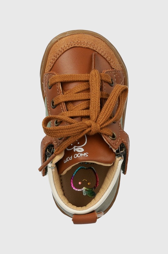 Shoo Pom półbuty skórzane dziecięce brązowy P4AFBJ0407