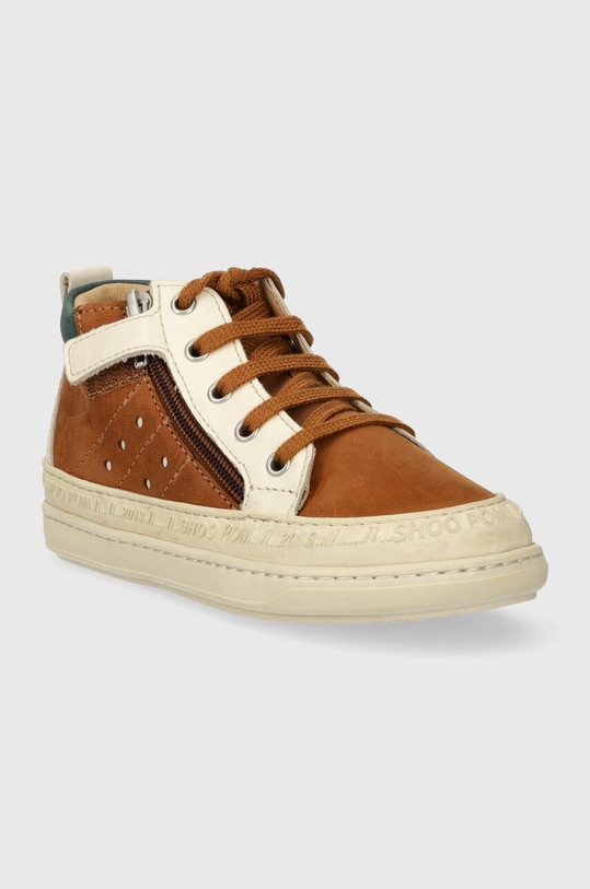 Shoo Pom półbuty skórzane dziecięce P4ANEE0401.26.27 brązowy AW23