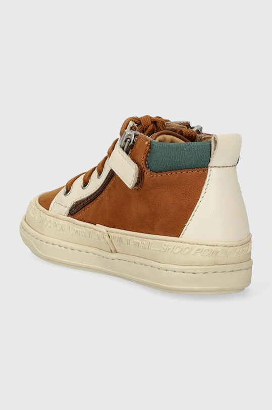 Chłopiec Shoo Pom półbuty skórzane dziecięce P4ANEE0401.26.27 brązowy