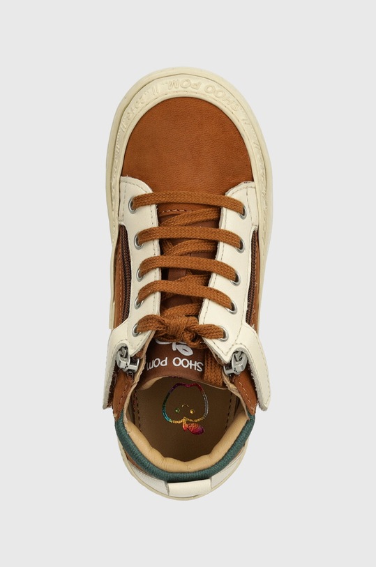 Shoo Pom półbuty skórzane dziecięce brązowy P4ANEE0401.26.27