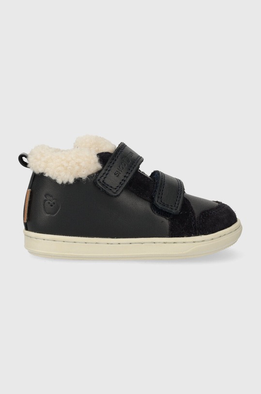 Shoo Pom ghete de iarna pentru copii din piele imitatie de piele intoarsa bleumarin P4AXCI0402