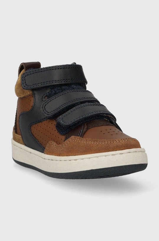 Παιδικά δερμάτινα sneakers Shoo Pom P4LCCI0402.25.27 σκούρο μπλε AW23