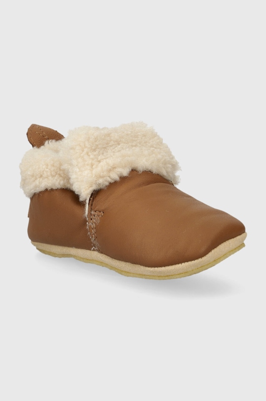 Chłopiec Shoo Pom kapcie skórzane dziecięce P4NCEX04R1.24.26 brązowy