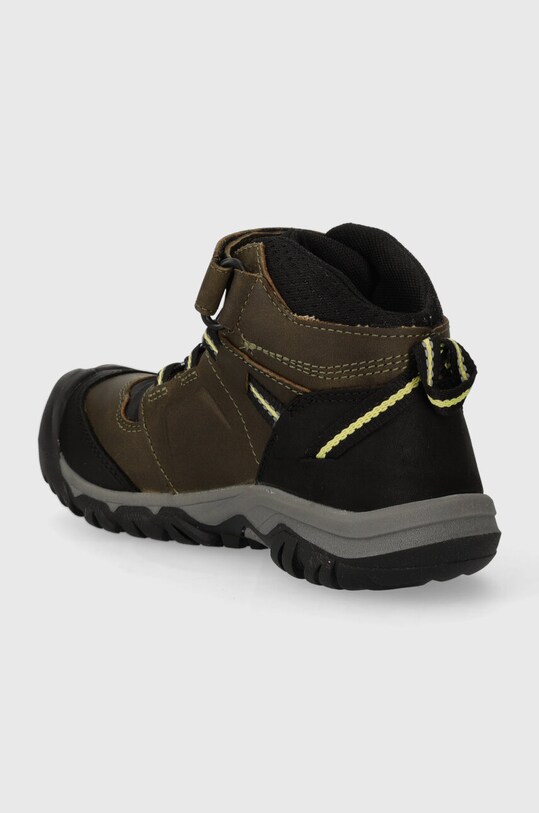 Мальчик Детские замшевые зимние ботинки Keen Ridge Flex Mid 1026665 зелёный