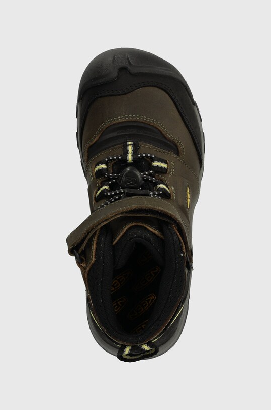 Детские замшевые зимние ботинки Keen Ridge Flex Mid зелёный 1026665