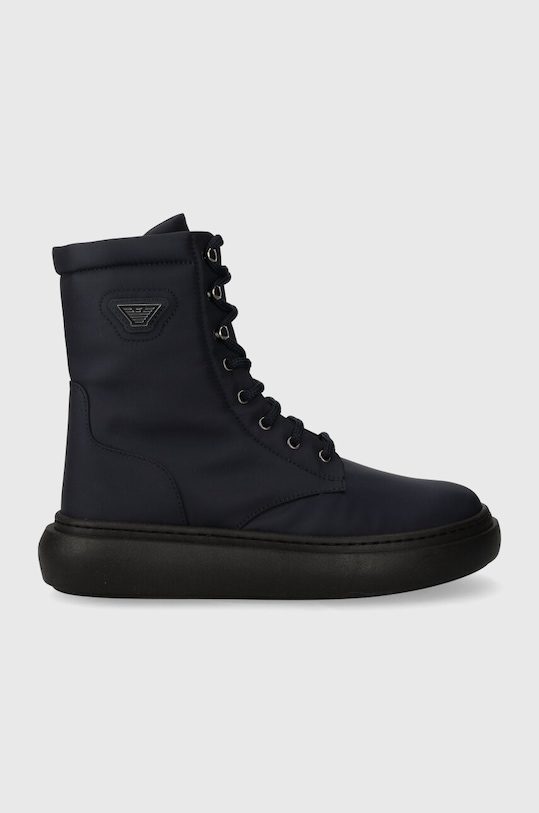 Emporio Armani buty zimowe dziecięce nieocieplane granatowy XYN010.XOT83