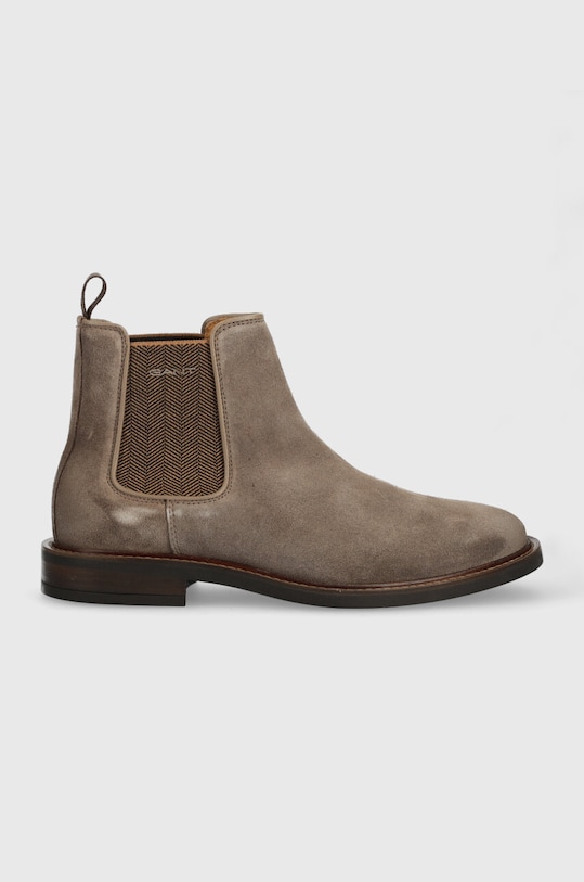 Gant botine din piele intoarsa St Akron casual maro 25653373.G24