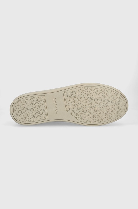 Calvin Klein sneakersy LOW TOP LACE UP W/ZI HM0HM01059 beżowy