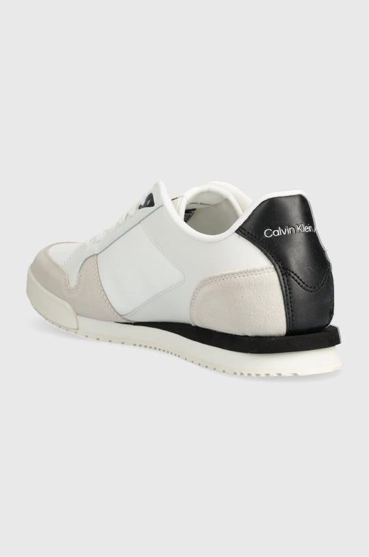 Obuwie Calvin Klein Jeans sneakersy skórzane LOW PROFILE RUNNER M YM0YM00695 biały