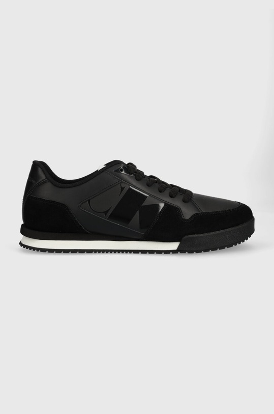 Calvin Klein Jeans sneakers in pelle LOW PROFILE RUNNER M pelle rivestita nero YM0YM00695