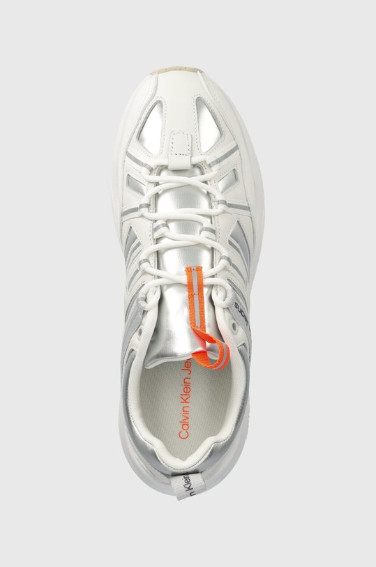 Tenisky Calvin Klein Jeans RETRO TENNIS LACEUP bílá YM0YM00699