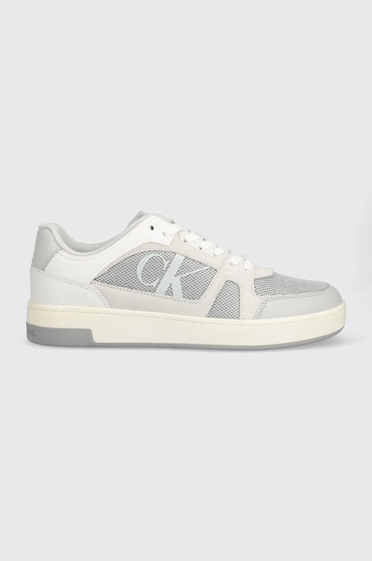 Calvin Klein Jeans sneakersy BASKET CUPSOLE LACEU skóra zamszowa szary YM0YM00707