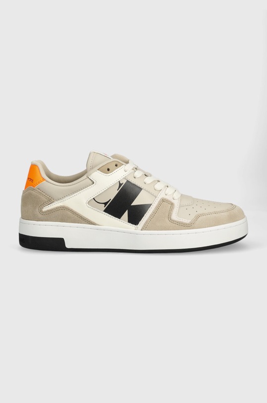 Calvin Klein Jeans sneakersy BASKET CUPSOLE LACEU skóra zamszowa beżowy YM0YM00709