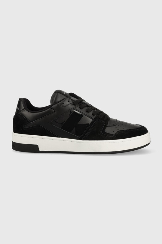 Superge Calvin Klein Jeans BASKET CUPSOLE LACEU Semiš črna YM0YM00709