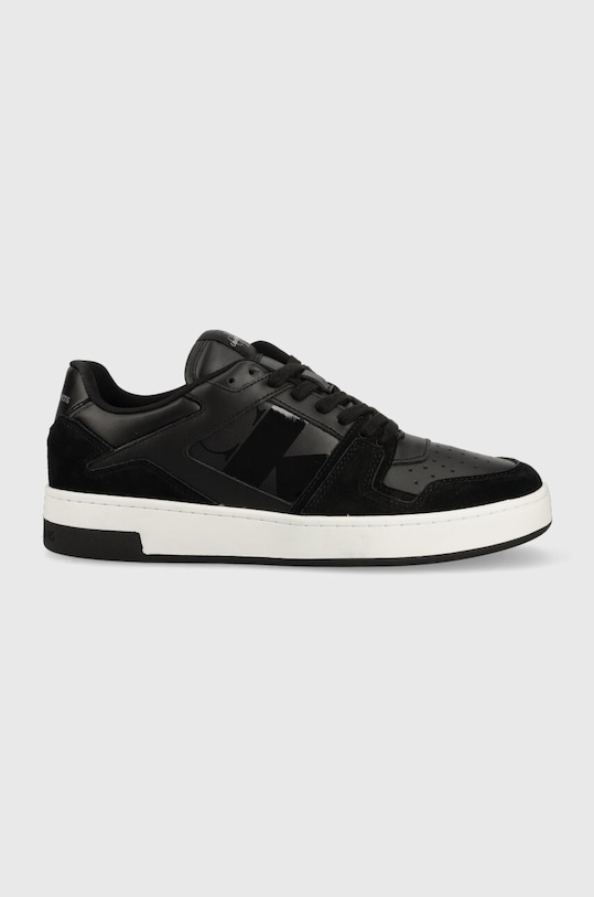 Calvin Klein Jeans sneakersy BASKET CUPSOLE LACEU skóra zamszowa czarny YM0YM00709