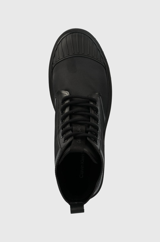 Farmářky Calvin Klein Jeans EVA LACEUP BOOT MID černá YM0YM00833