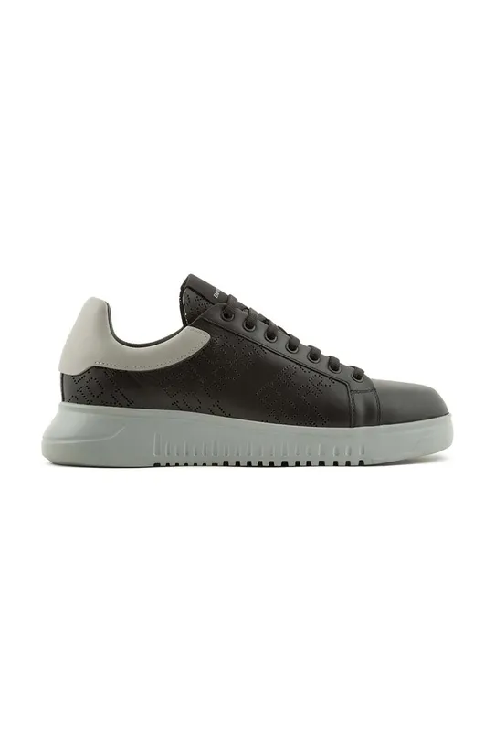 Emporio Armani sneakers din piele mic de statură negru X4X635.XN889.R625