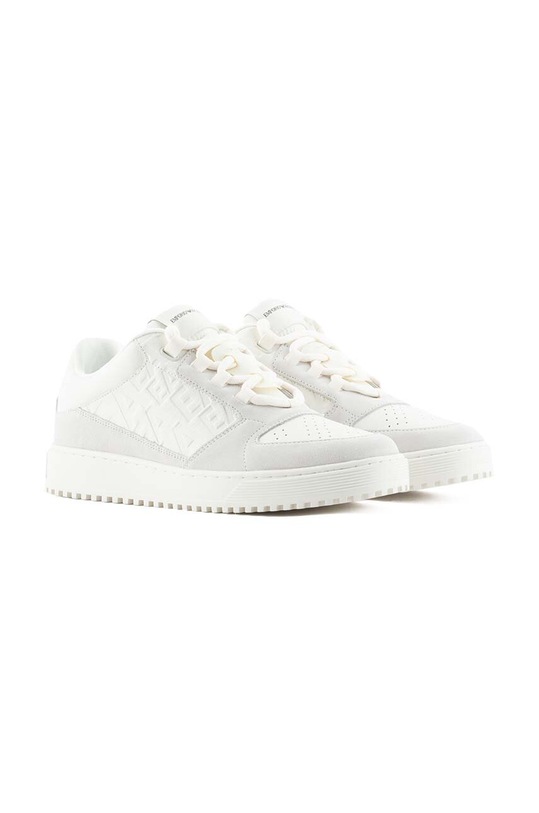 Emporio Armani sneakersy skórzane X4X636.XN791.M801 biały AW23