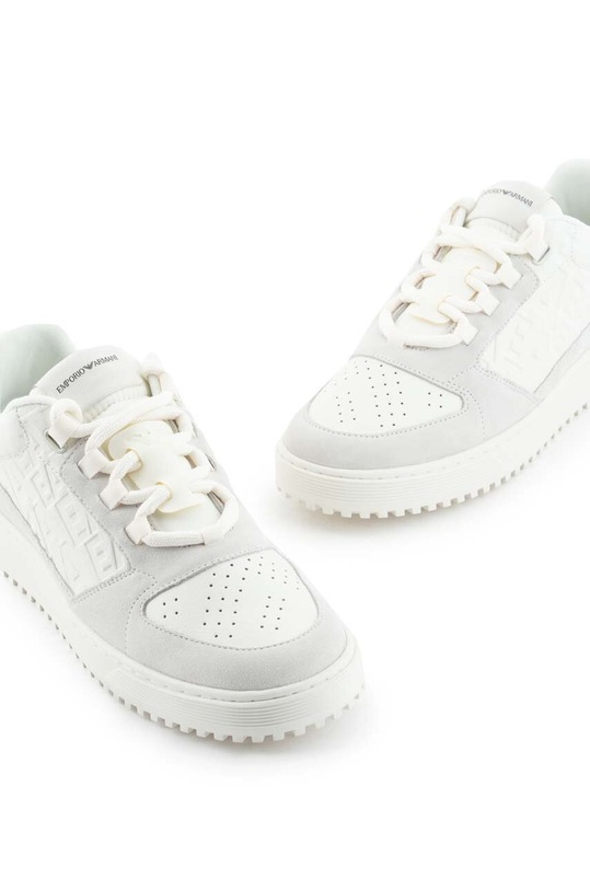 Emporio Armani sneakersy skórzane biały X4X636.XN791.M801