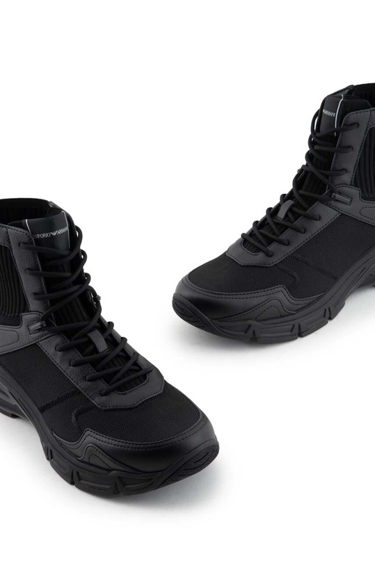 Emporio Armani buty wysokie czarny X4Z124.XN947.A083