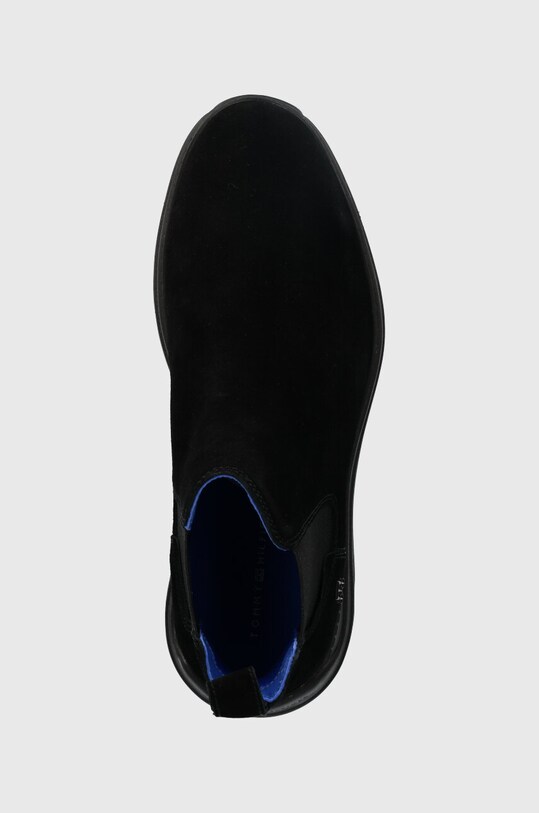 Tommy Hilfiger sztyblety zamszowe PREMIUM TH SUEDE HYBRID czarny FM0FM04683