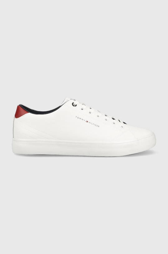 Tommy Hilfiger sneakersy skórzane TH HI VULC CORE LOW niska biały FM0FM04687