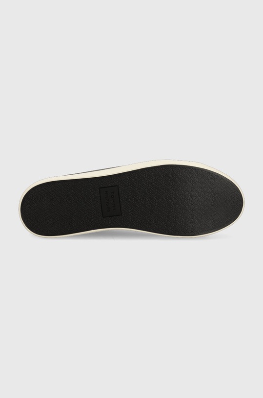 Usnjene superge Tommy Hilfiger TH HI VULC CORE LOW FM0FM04687 črna