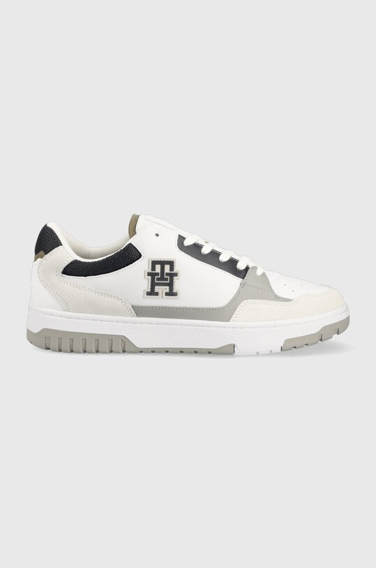 Αθλητικά Tommy Hilfiger TH BASKET STREET MIX συνθετικό λευκό FM0FM04695