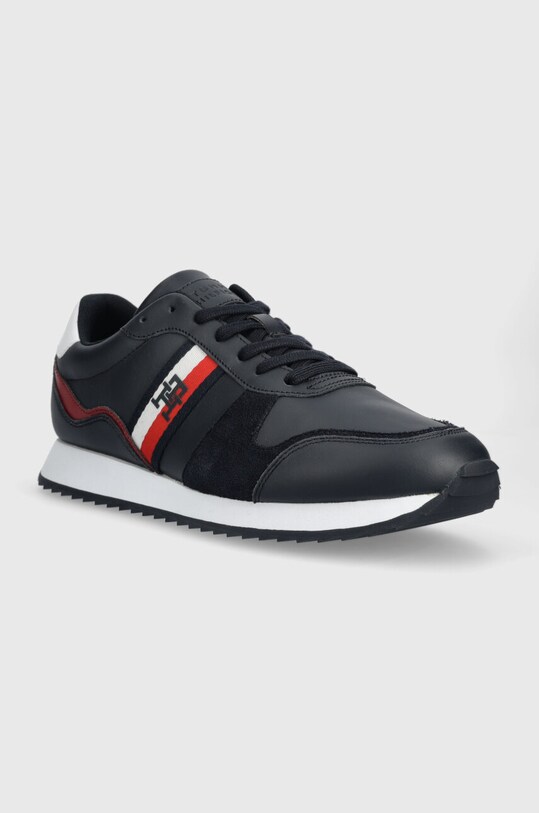 Δερμάτινα αθλητικά παπούτσια Tommy Hilfiger RUNNER EVO LEATHER FM0FM04714 σκούρο μπλε AW23