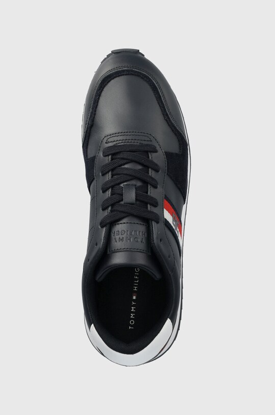 Δερμάτινα αθλητικά παπούτσια Tommy Hilfiger RUNNER EVO LEATHER σκούρο μπλε FM0FM04714
