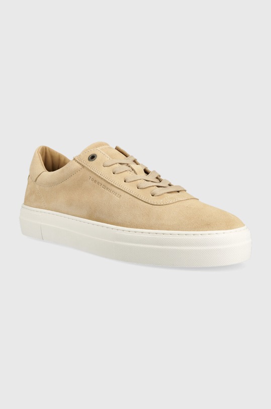 Tommy Hilfiger sneakersy zamszowe MODERN PREMIUM SUEDE FM0FM04745 beżowy AW23