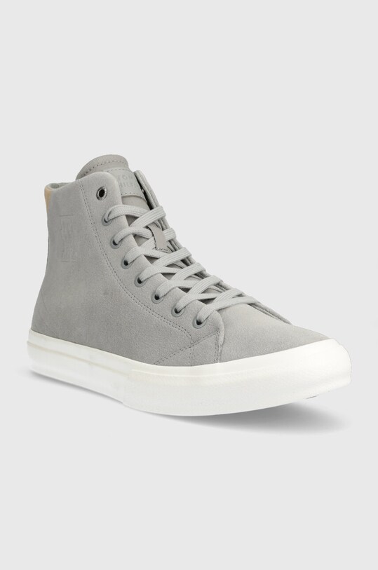 Tommy Hilfiger trampki zamszowe TH HI VULC STREET SUEDE FM0FM04797 szary AW23