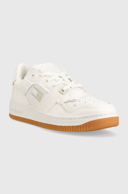 Sneakers boty Tommy Jeans TJM BASKET DENIM EM0EM01200 bílá AW23