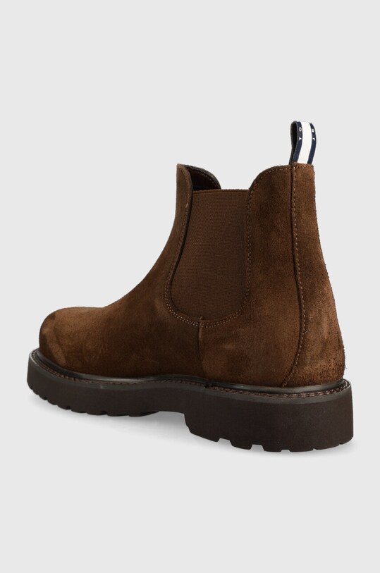 Взуття Замшеві черевики Tommy Jeans TJM CHELSEA HIGH BOOT EM0EM01205 коричневий