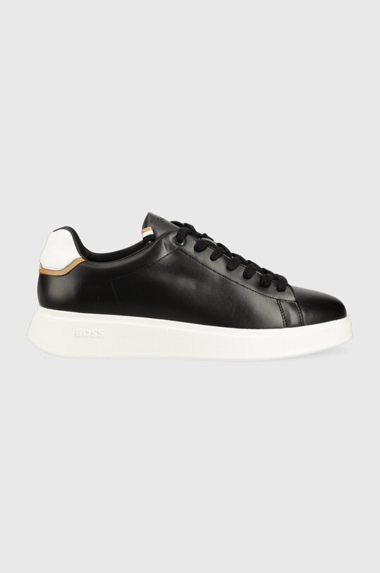 BOSS sneakersy skórzane Bulton niska czarny 50497880.002