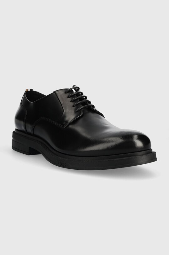 BOSS scarpe in pelle Saul 50496010.001 nero AW23