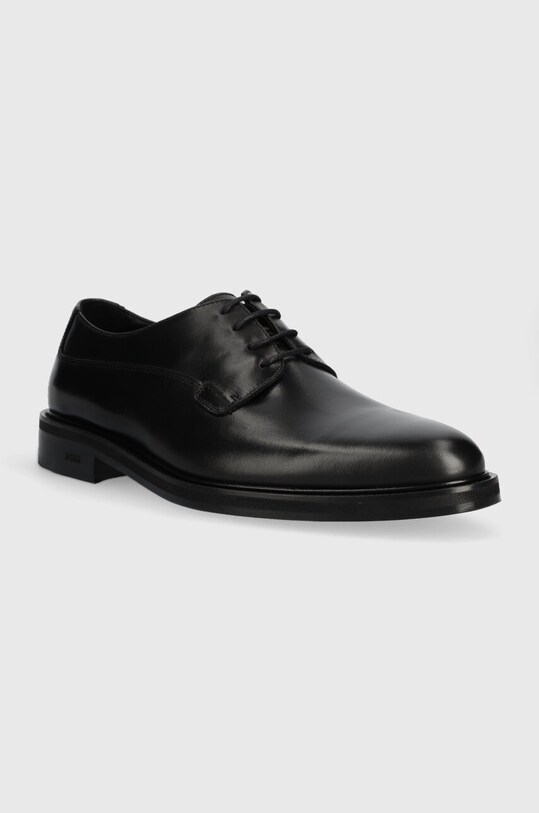BOSS półbuty skórzane Larry-L 50497778.001 czarny AW23