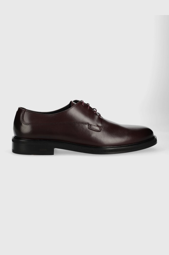 BOSS półbuty skórzane Larry-L eleganckie bordowy 50497778.601