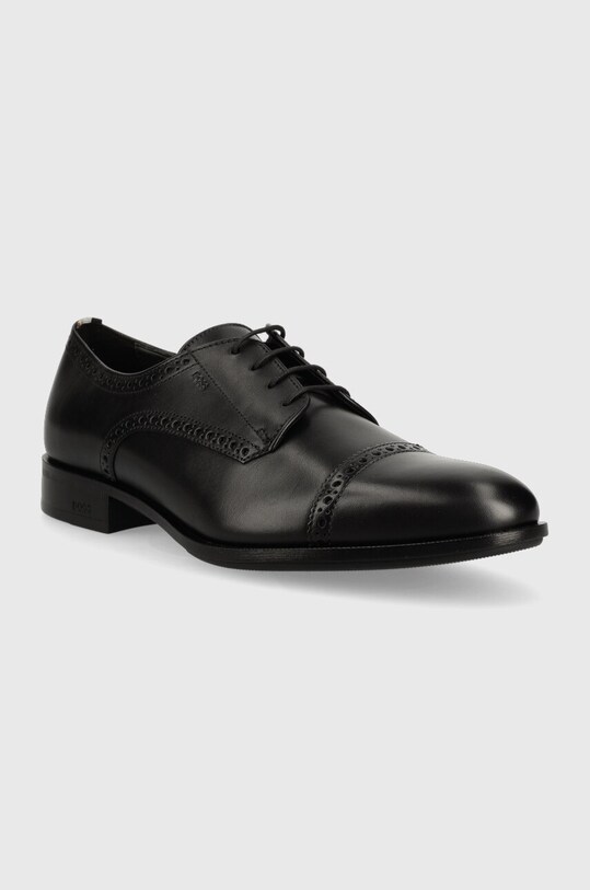 BOSS półbuty skórzane Colby 50498466.001 czarny AW23