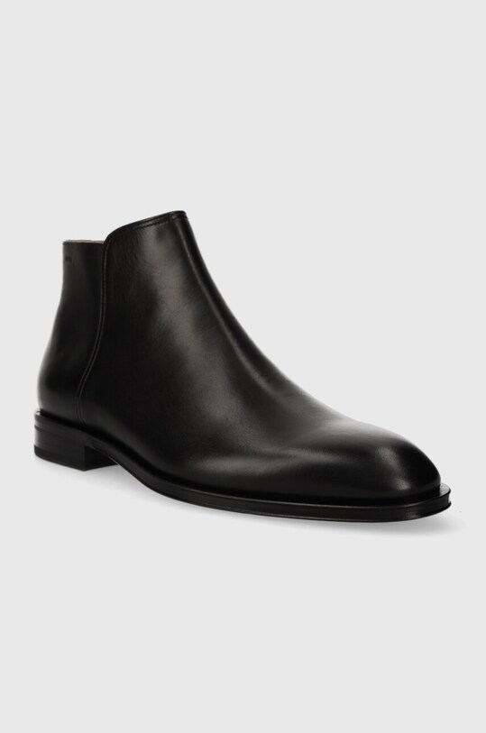Шкіряні черевики BOSS Derrek 50499288.001 чорний AW23