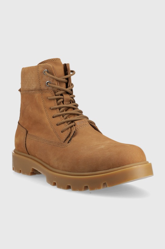BOSS cizme din piele intoarsa Adley 50498357.260 maro AW23