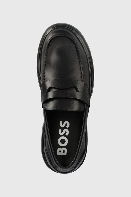 BOSS półbuty skórzane Chanan czarny 50498698.001