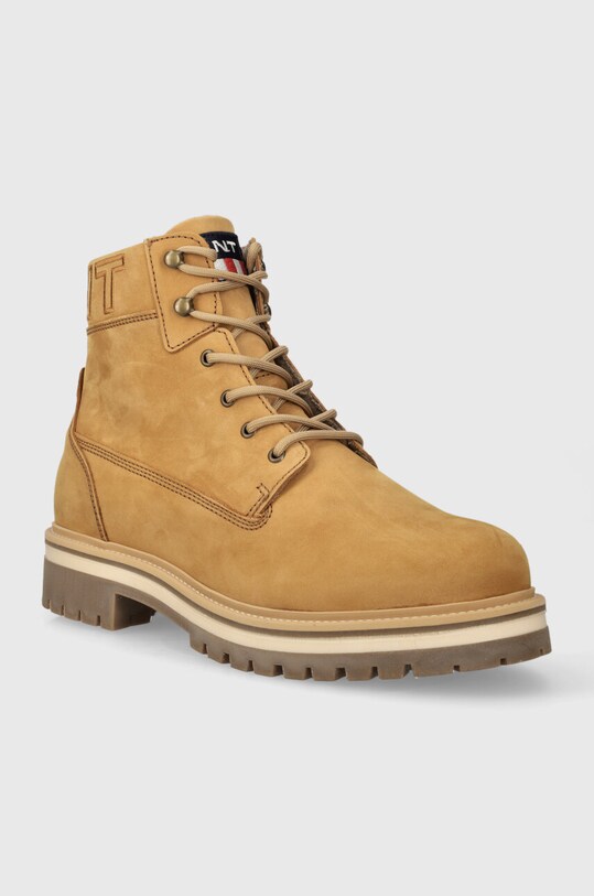 Gant cizme din piele intoarsa Palrock 27641364.G14 maro AW23